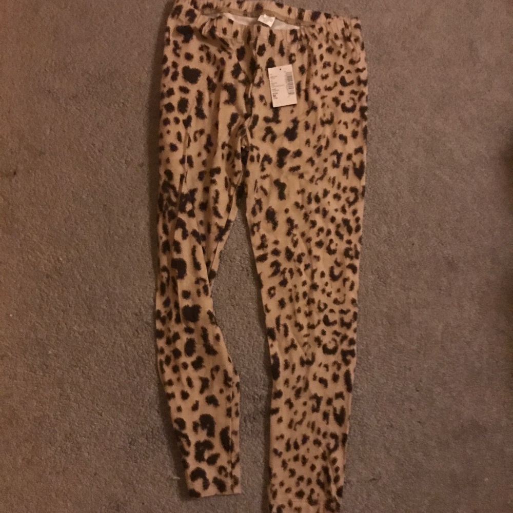 Leopard print leggings size 8